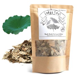 EidolonGreen [China Medicinal Herb] 100% Natural Lotus Leaf Tea,Dried Lotus Leaf,Chinese Herba,Decaffeinated Loose Leaf Tea （Heye/荷葉/연잎）Natural Dried Loose Leaves 3 oz (88g)