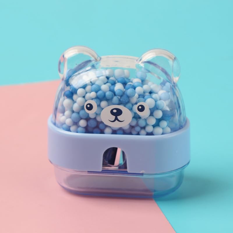 SHIDXIB 4Pcs Cute Bear Pencil Sharpener Single Sharpener Cute Stationery