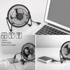 5W Solar Panel Powered Fan for Outdoor Cooling USB Solar