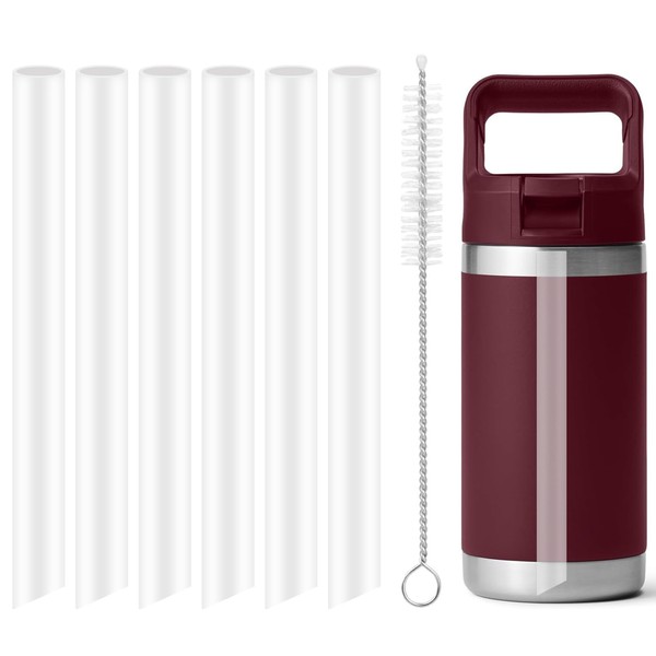 Joshey 6PCS Reusable Replacement Straws Compatible with YETI Rambler Jr.