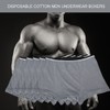 5pcs Disposable Men Male Underwear Boxers Cotton Sterilized Men UnderwearsXXL