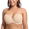 DELIMIRA Women's Underwire Contour Multiway Full Coverage Strapless Bra Plus