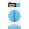 Powder Blue Hanging Paper Honeycomb Ball - 8'', 1 Count