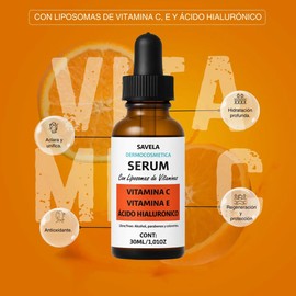 Serum De Vitamina C, E Y Ácido Hialuronico, Liposomado 30ml