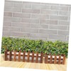 Operitacx 2pcs Rustic Rectangular Flower Pot with Foam Insert for