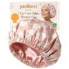 Yanibest Gorro Ducha Forro Satén Mujer Reutilizable Impermeable Antiencrespamiento Gran