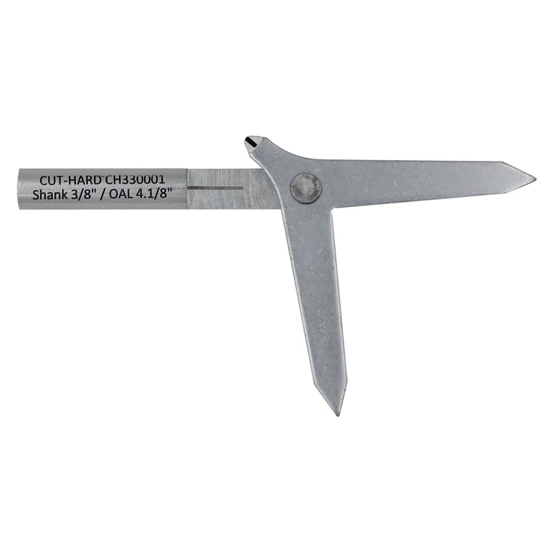 CUTHARD Round Bar Center Finder - 4.1/8" Length, 3/8" Shank,