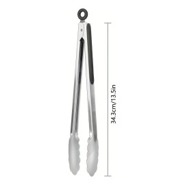 1 Alicate De Cocina De Acero Inoxidable, Pinzas Para Aliment 13inch