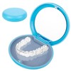 retainer case with magnetic closure,dento box rail box,portable orthodontic box,denture