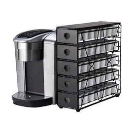 FlagShip K Cup Organizer for Keurig Pod Drawer Large Mullti Tier Coffee Pod Holder(70 Pods Capacity)
