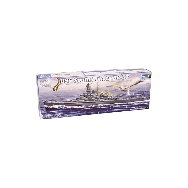 Trumpeter 1/700 USS South Dakota BB57 Battleship 1945 Model Kit