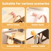 Muorruo 2-pack cute cat desk edge hooks, table hangers without
