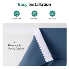 HOMEIDEAS Sidelight Curtains for Front Door, Side Door Window Curtains, Front Door Curtains for Small Window, Privacy Door Shades Thermal Insulated Door Window Covering, 1 Panel, W12 X L40, Dark Teal