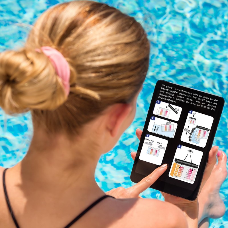 Rapid Method Water Tester, Chlorine pH, Double Measuring Chamber, Display