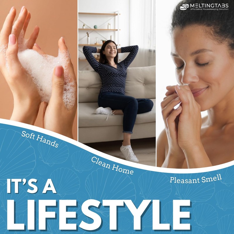 MELTINGTABS Foaming Hand Soap Refill Tablets - Ocean Scent -