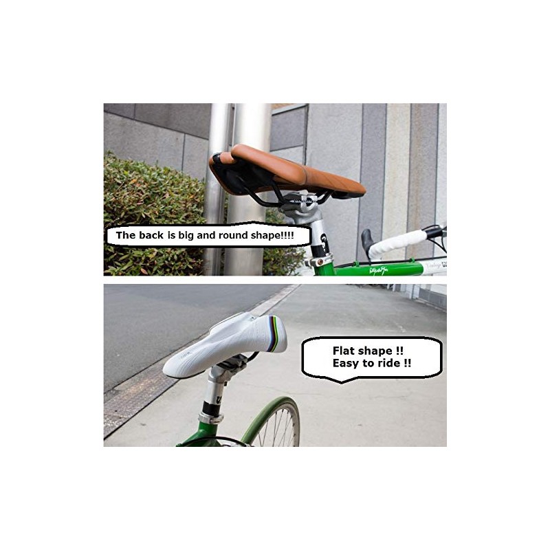 GORIX Bike Saddle Seat Comfortable Cushion with Rail Mountain Road