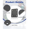 Rocaris 8 Pcs 4 X 4 X 1/5 Inch A36