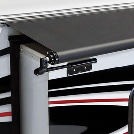 RecPro RV Slide Out Awning | RV Slide Topper | Slideout Awning | Fabric Only | Size Options Available | Black or White Version (46" x 110", Black)