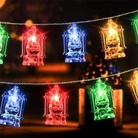 AceList 19.7Ft 40LED Ramadan Lantern String Lights, Ramadan Decorations for Home, Outdoor, USB and Battery Powered, Perfect for Eid Al-Fitr & Mubarak Celebration(Multicolor)