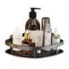 No-Drill Aluminum Bathroom Corner Shelf with Railing and Drainage Organizer Silver