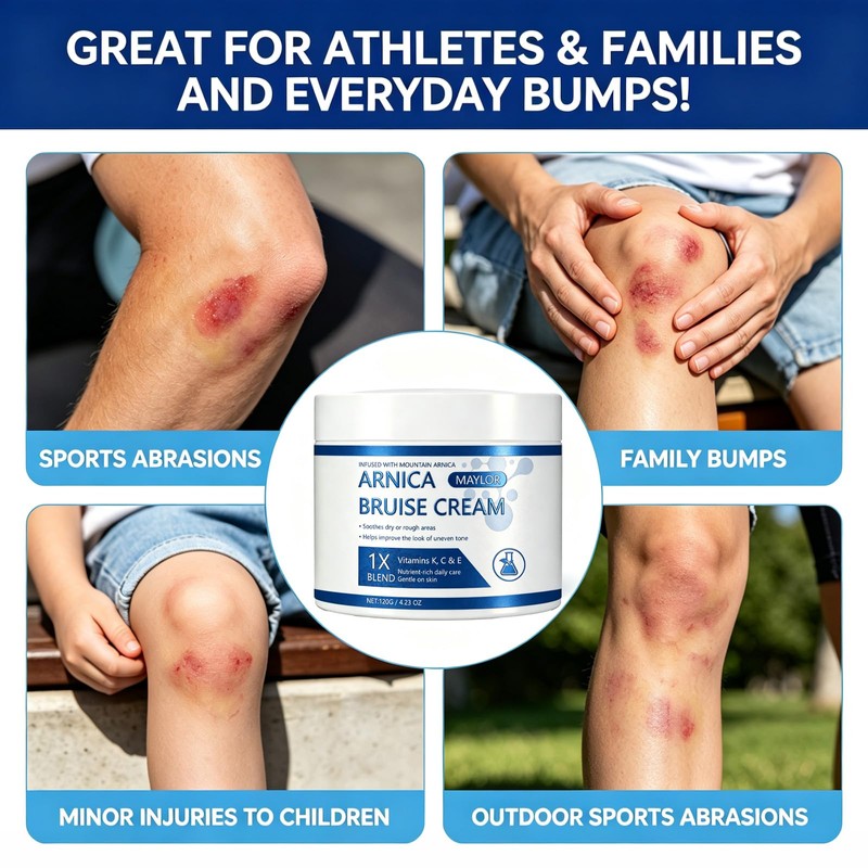 Arnica Bruise Cream for Thin Sensitive Skin on Arms &