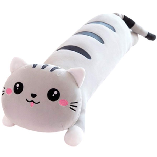 Stylish Soda Body Pillow, Stuffed Toy, Cat, Hugging Pillow, My Mei-chan, Gray, 27.6 inches (70 cm)