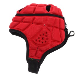 SUPVOX Helmet Football Helmet Headguard Rugby Rugby Headgear Guardian Cap Guardian Caps Football Sponge Red