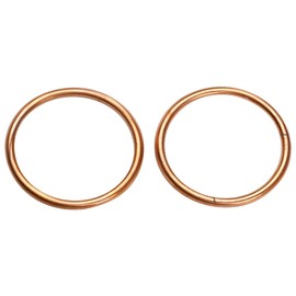 Motorcycle Exhaust Pipe 44.20 * 52.00 * 4.0mm 2 Pieces Gasket Compatible with CRF1000/1100 CMX1100 REBEL1100 VTX 1300 VTX 1800 XL1000V (Varadero) XL350 NT1100A SXS1000 VT1100SHADOW/1300 VTR1000F