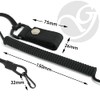 Spiral cable, elastic key chain made of paracord, lanyard, lanyard