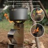 Outdoor Convenient Stove Foldable Portable Stainless Steel Wood Burning Stove