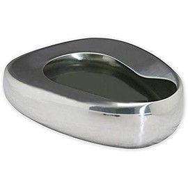 WellnessD'Light - Bedpans for Elderly Men & Women, Heavy Duty Autoclavable Stainless Steel Bedpan for Medic Centers and Home Use, 14'' x 11 3/8'', Silver