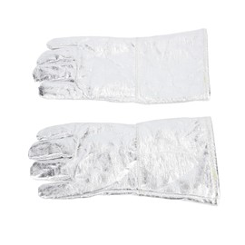 Ausla Hitzebeständige Schweißhandschuhe, Aluminiumfolie -Isolierschweißhandschuh mit Leichtem Design, Ergonomisch für Metallguss, Hochtemperatur -Workshops, Weichauskleidung Ausgelegt