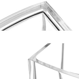 SagaSave Cotton Buds Dispenser Acrylic Makeup Organiser Bathroom Storage Cotton Swabs Holder Cotton Pad Container with Lid (Transparent)