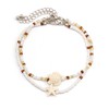 Asphinien Bohemian Beaded Anklets Set Multilayered Shell Starfish Conch Turtle