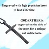 Enduring Gifts Godfather Proposal Gifts, Cross Necklace for Men, Stainless
