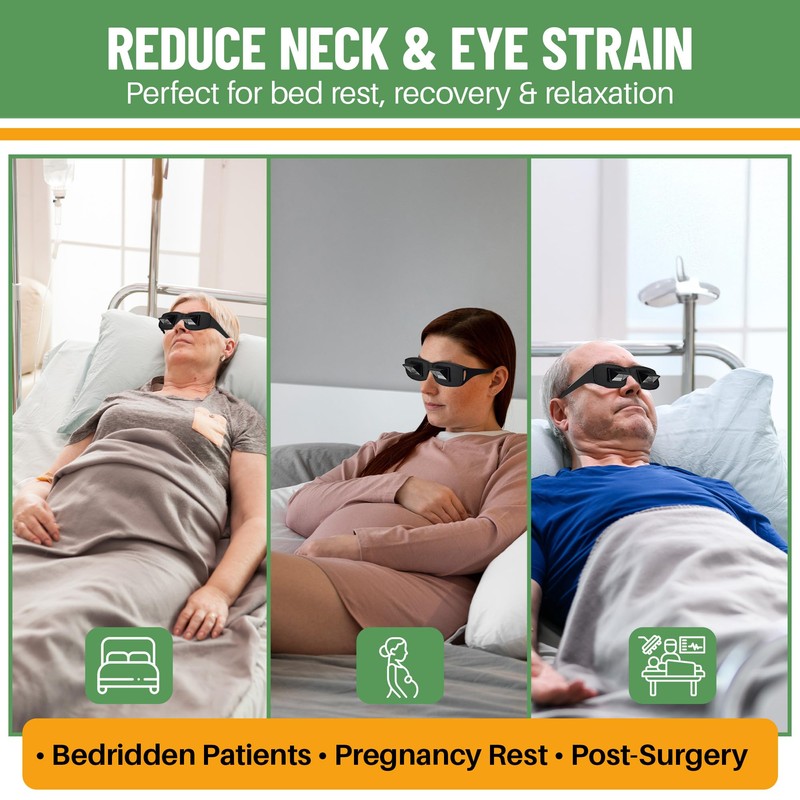 Evelots Laying Down Reading Glasses - High Definition Lazy Bed