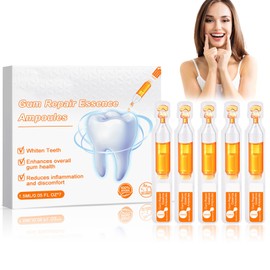 HERBENJOY Gum Repair Essence Ampoules, Gums Regrowth Serum & Whitening, Gum Protect Repair Gel for Adults, Soothes Receding Gums, Reduces Discomfort,Dental Filling Re/Pair Disposable Serum Kit,7Pcs