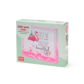LEGAMI GPF0002 Pink Glitter Small Photo Frame