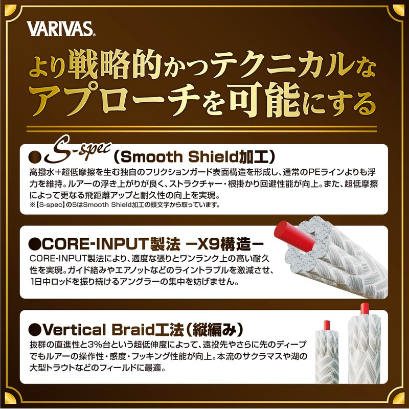 VARIVAS Super Trout Advanced Max Power PE X9 (S-spec), 668.6