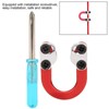 Keenso Archery D Loop Metal Ring, Shooting Metal D Ring