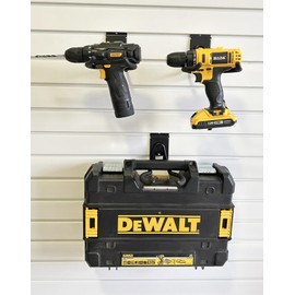 ATOOLA Power Tool Organizer for Slatwall, Garage Hooks for Hanging Yard Tools, Anti-slip Weedeater Rack and Trimmer Holder, Versatile Slat Wall Drill Holder, 620 Series Slatwall Hooks