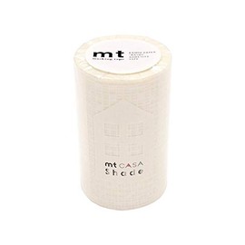 カモ井加工紙 窓ガラス用テープ mt casa shade レース・四角 90mm×10m (遮光 遮熱 紫外線カット) MTCS9011