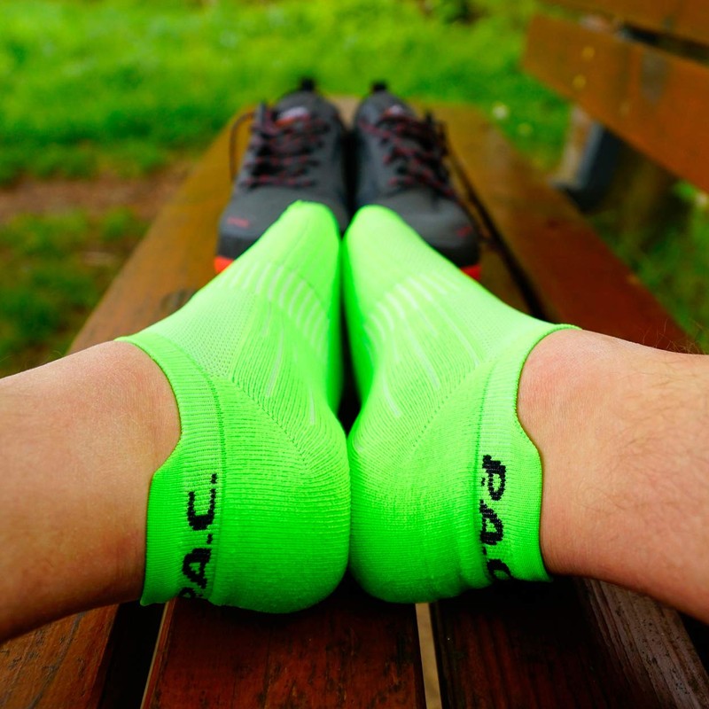 P.A.C. Men's Socks, Neon Blue