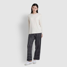 JAJU [JAJU/자주] 여 피치스킨 라운지 세트_아이보리 [JAJU] Women's Peach Skin Lounge Set_Ivory