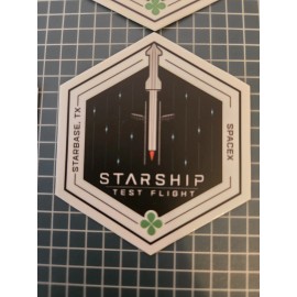 Space X Starship Test Flight 1 Super Heavy Mission Patch Sticker
