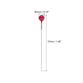 sourcing map Sewing Pins 800pcs Round Pearl Head Dressmaking Corsage Pins Straight Pins for Wedding Sewing Decoration DIY Craft, Red