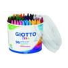 GIOTTO Cera Wax Crayons for Children, Pot of 96 Assorted