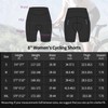 Eco-daily Women's 5"/8" Bike Shorts 4D Padded Zipper Pockets Cycling
