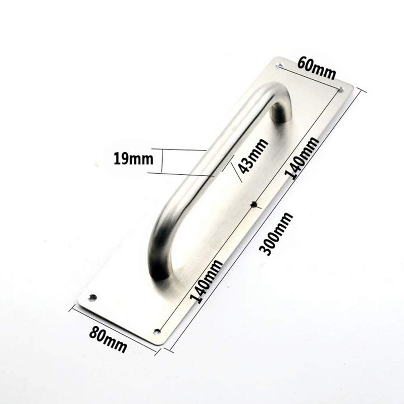 Tiberham Sliding Door Handle, Heavy Duty Stainless Steel Pull Push