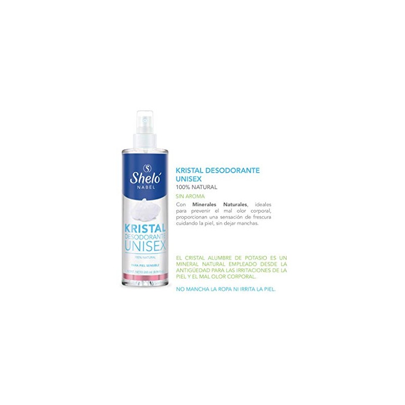 Desodorante Kristal Unisex 100% Natural Sin Aroma